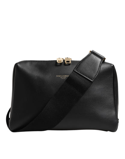 Dolce & Gabbana Black Mediterranean Leather Shoulder Crossbody Bag