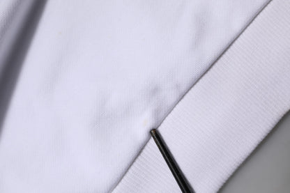 Dolce & Gabbana White Sacred Heart Hooded Sweatshirt Sweater