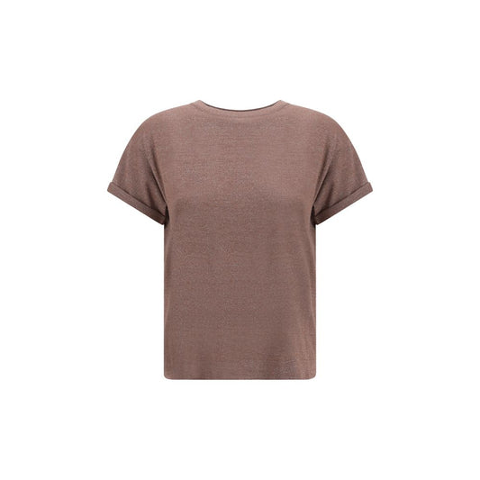 Brunello Cucinelli cashmere glitter T-shirt