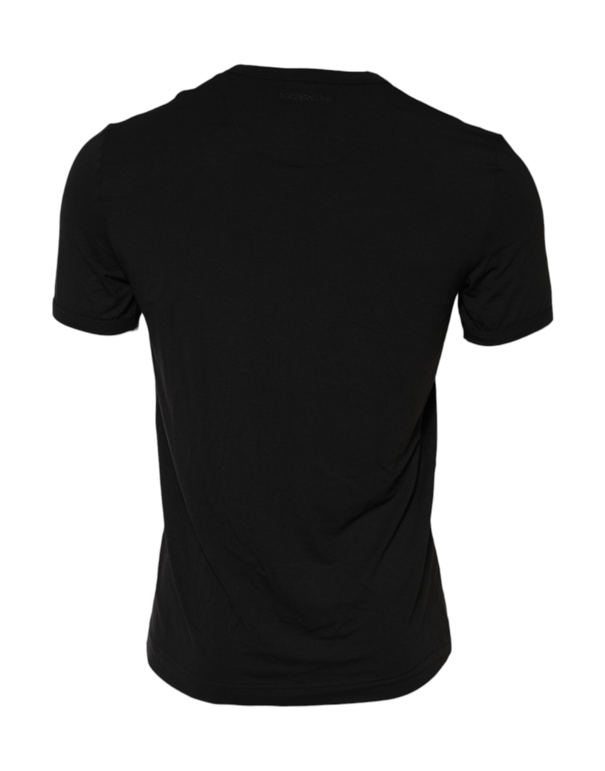 Dolce & Gabbana Black Modal Men Crew Neck Underwear T-shirt