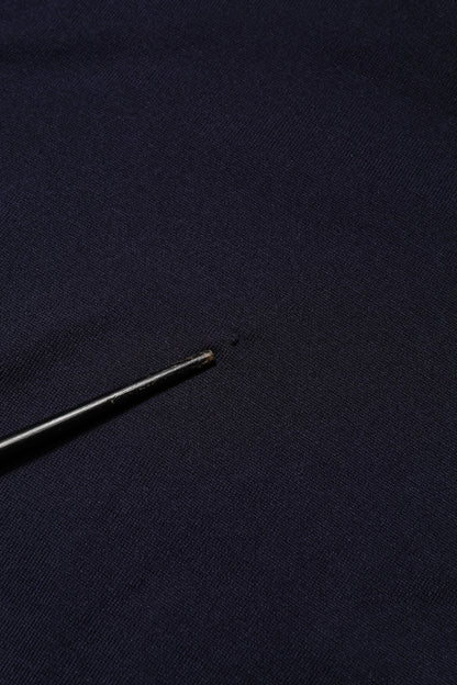 Dolce & Gabbana Dark Blue Silk Crew Neck Short Sleeves T-shirt