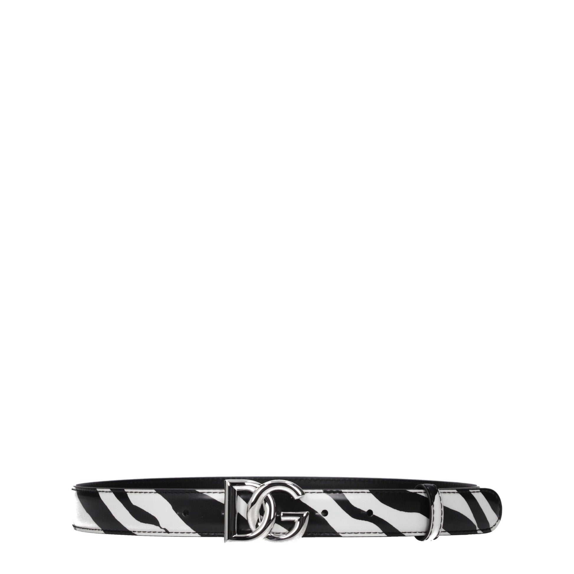 Dolce & Gabbana Black Leather Belt