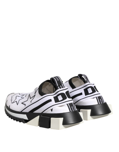Dolce & Gabbana White Stars Sorrento Low Top Sneakers Shoes