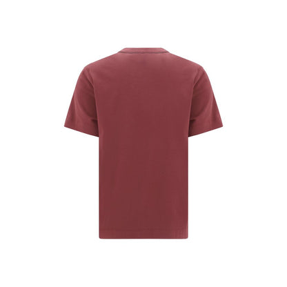 Brunello Cucinelli Bordeaux Cotton T-Shirt