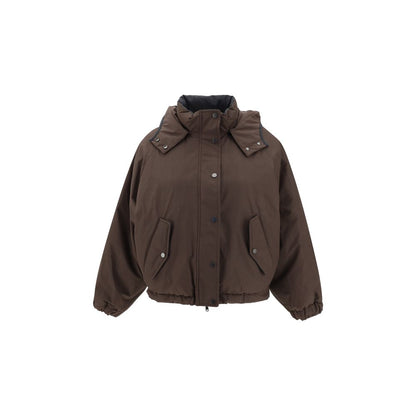 Brunello Cucinelli Brown Polyester Coat