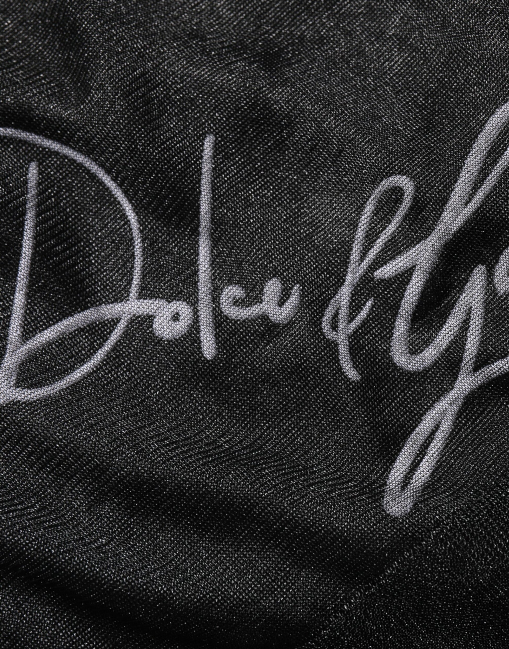 Dolce & Gabbana Black Polyester Pullover Sweatshirt Sweater
