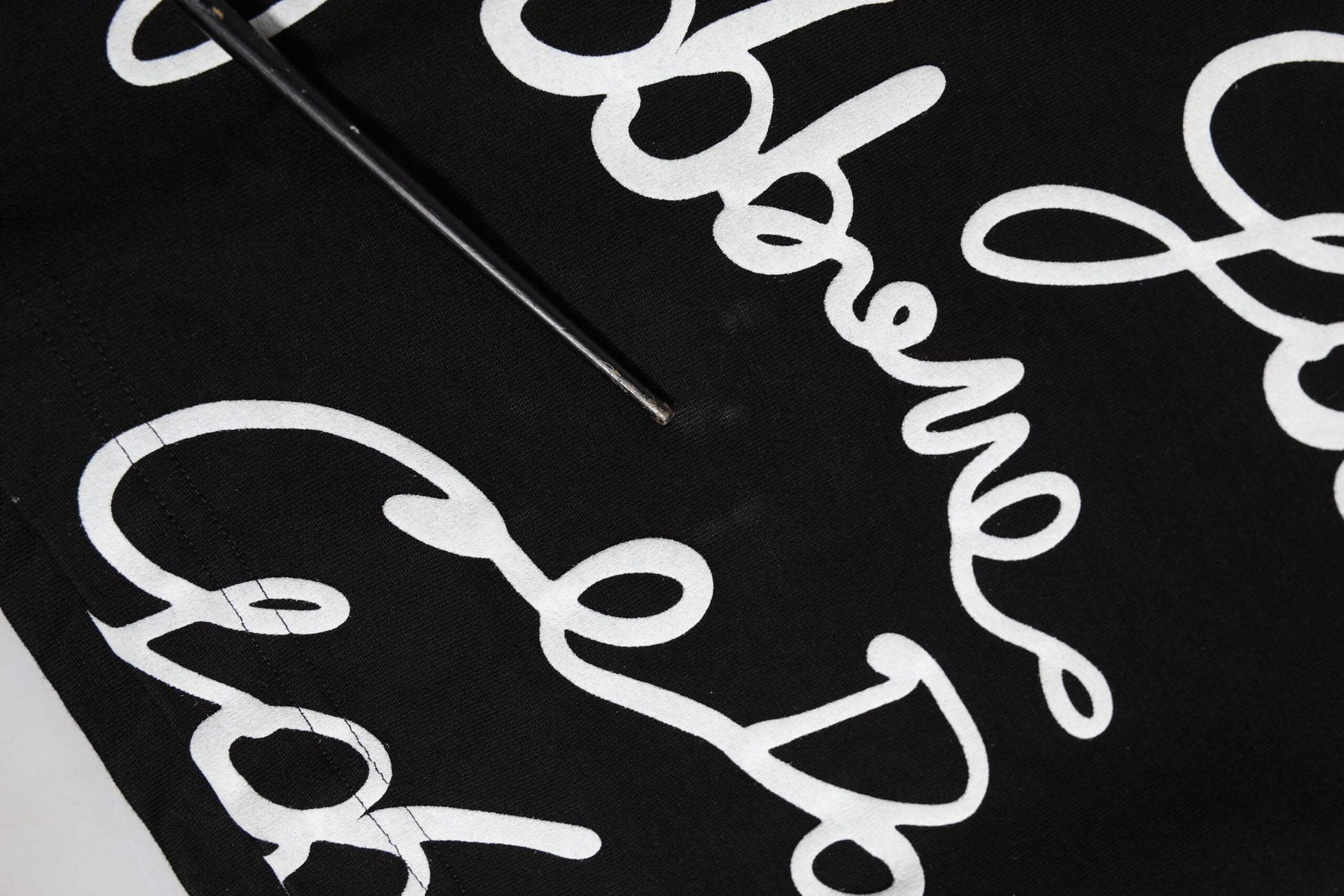 Dolce & Gabbana Black Logo Print Cotton Crew Neck T-shirt