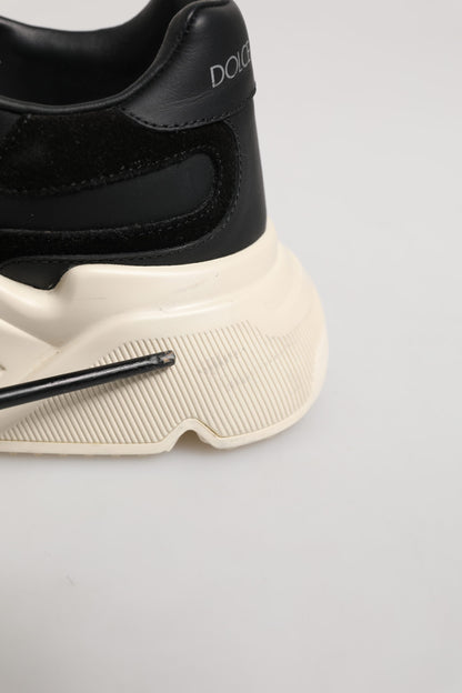 Dolce & Gabbana Black White Daymaster Low Top Sneakers Shoes