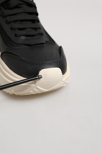 Dolce & Gabbana Black White Daymaster Low Top Sneakers Shoes