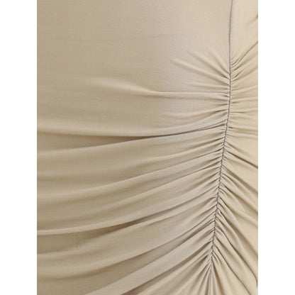 Marant Etoile Beige Modal Casual Dress