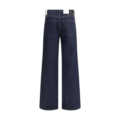 Citizens of Humanity Blue Recycled Cotton Straight-Leg Jeans
