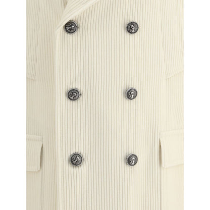 Brunello Cucinelli Cream Cashmere Coat