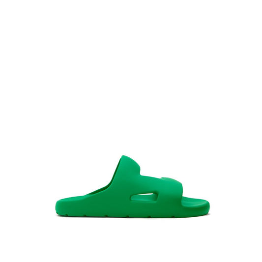Bottega Veneta Green Cotton Slippers