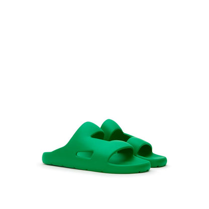 Bottega Veneta Green Cotton Slippers