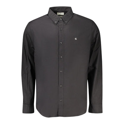 Calvin Klein Black Cotton Men Shirt