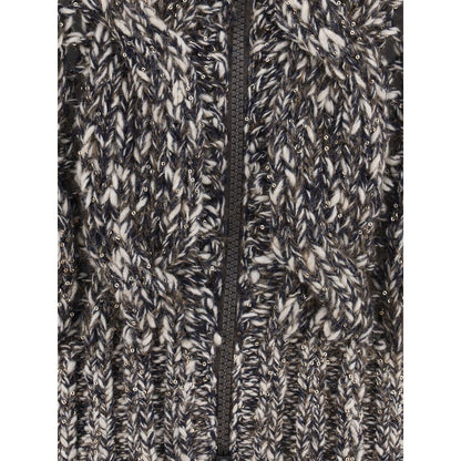 Brunello Cucinelli Braided Cardigan