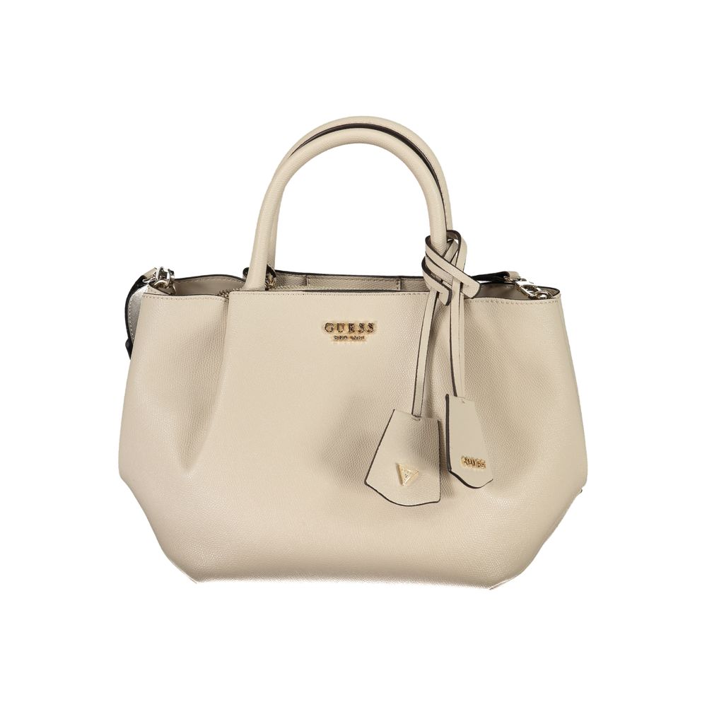 Guess Jeans Beige Polyurethane Women's Handbag