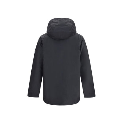 Barbour International Black Cotton Parka