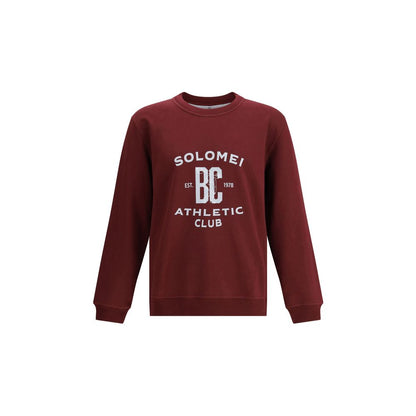 Brunello Cucinelli Bordeaux Cotton Sweatshirt