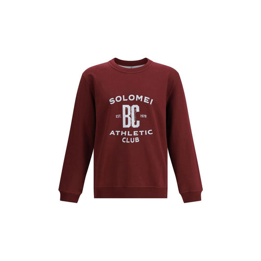 Brunello Cucinelli Bordeaux Cotton Sweatshirt