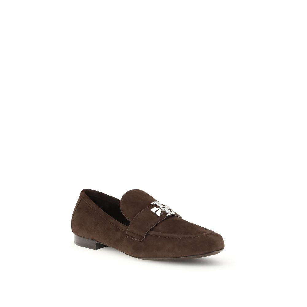 Tory Burch Brown Leather Slip-On Loafers