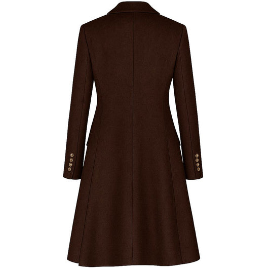 Made in Italy Brown Wool Jackets & Coat