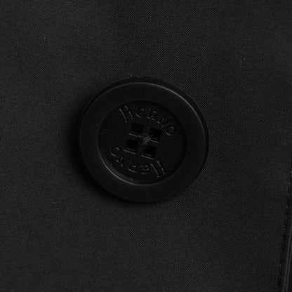 Herno Black Polyester Men's Trench Coat