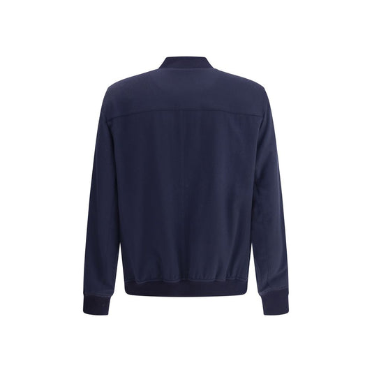 Brunello Cucinelli Blue Cashmere Bomber