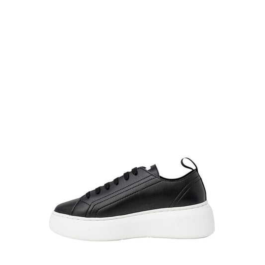Armani Exchange Black Artificial Leather Low Top Sneakers