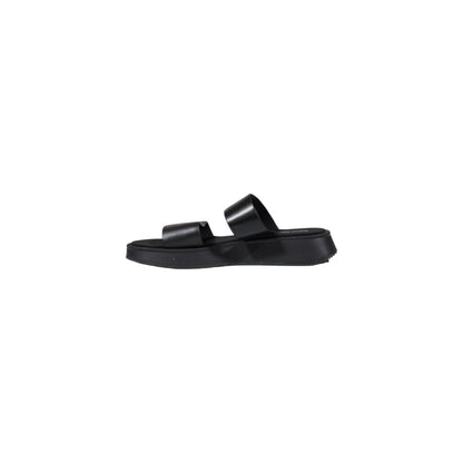 Calvin Klein Jeans Black Leather Sandal