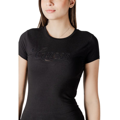 Guess Black Cotton T-Shirt