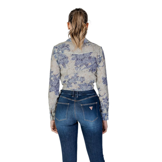 Guess Blue Polyester Shirt