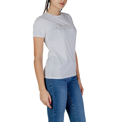 Guess White Cotton T-Shirt