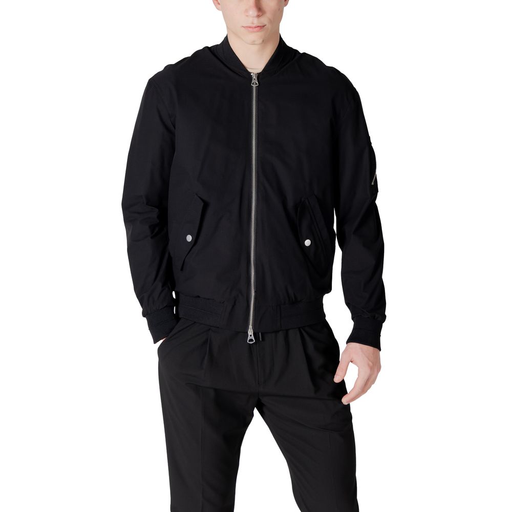 Antony Morato Black Polyester Jackets & Coat