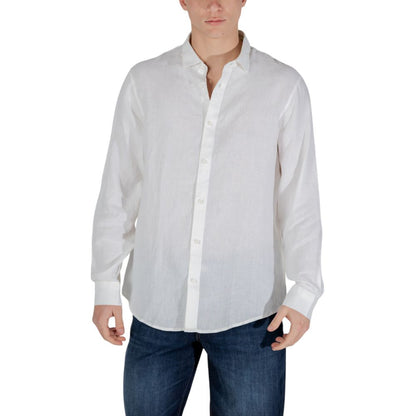 Armani Exchange White Linen Shirt