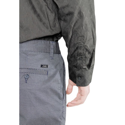 Armani Exchange Blue Cotton Skinny Pants