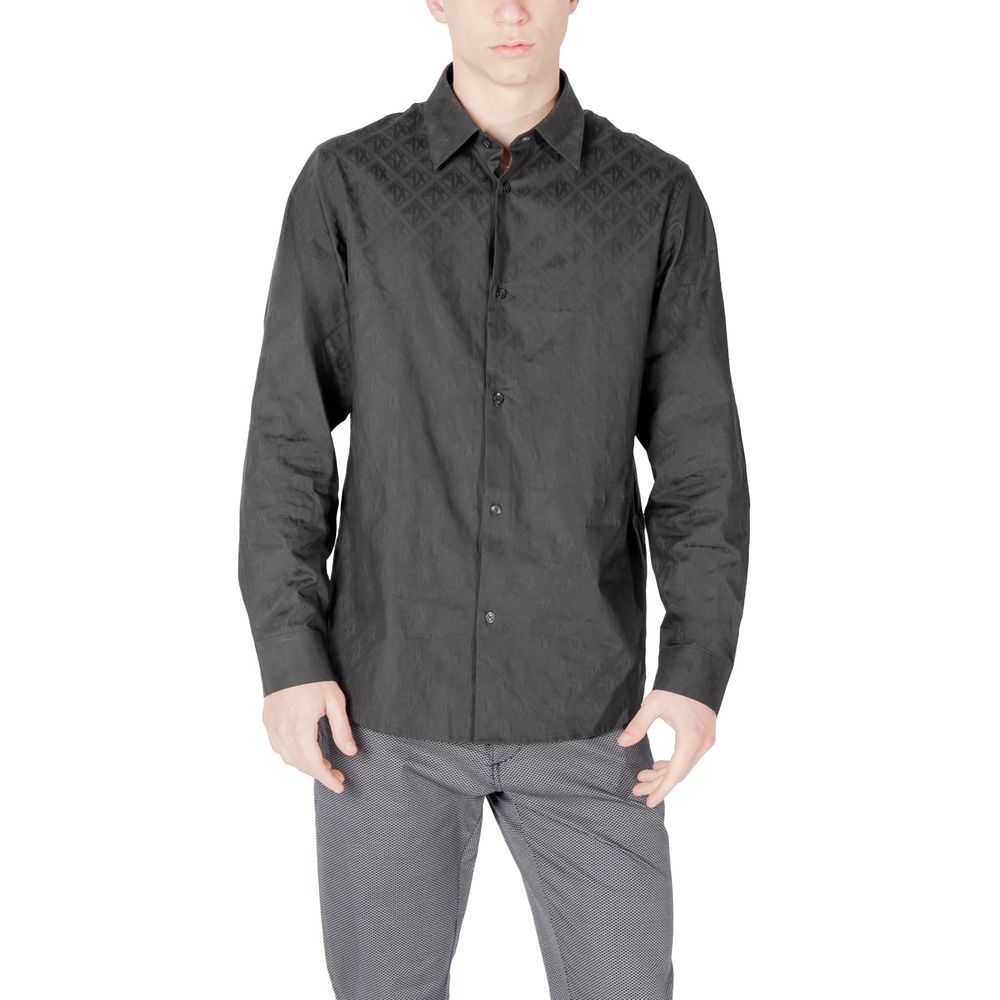 Armani Exchange Black Cotton Shirt