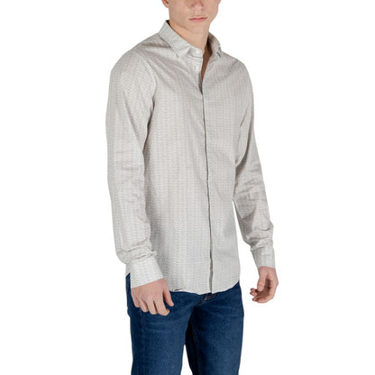 Armani Exchange Cream Cotton Shirt