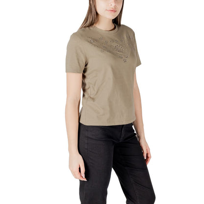 Jacqueline De Yong Bicolor Cotton T-Shirt