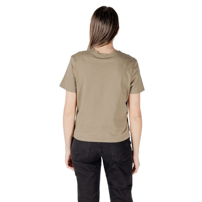 Jacqueline De Yong Bicolor Cotton T-Shirt