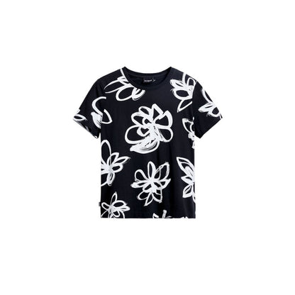 Desigual Black Cotton T-Shirt