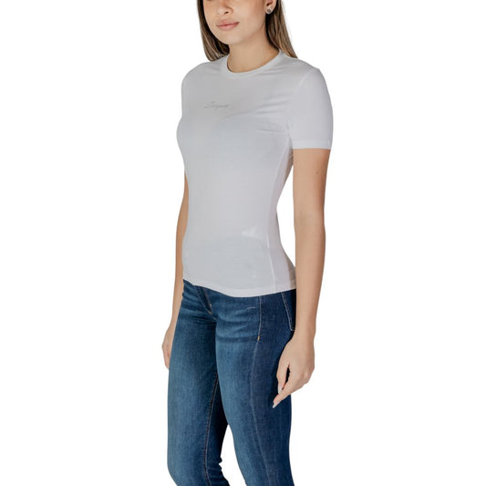 Desigual White Cotton T-Shirt