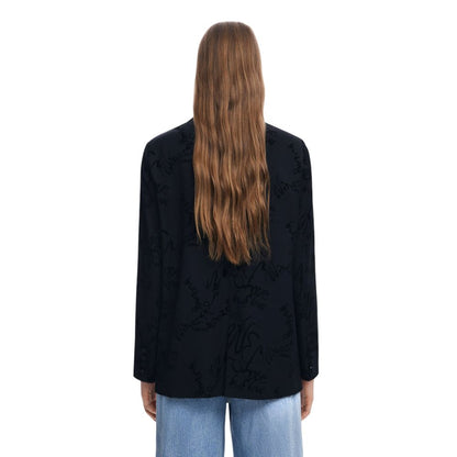 Desigual Black Polyester Blazer