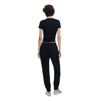 Desigual Black Cotton Mom Jean