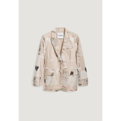 Desigual Beige Cotton Blazer