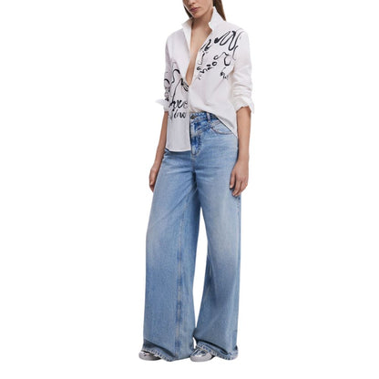 Desigual White Cotton Shirt