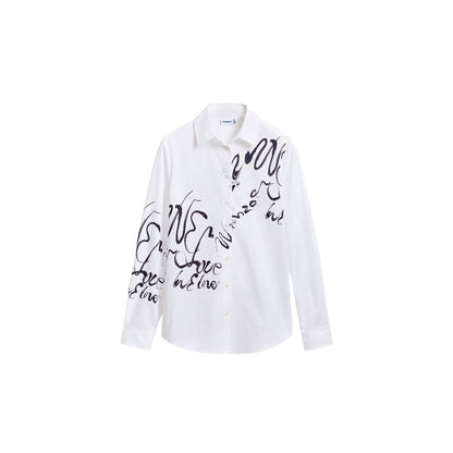 Desigual White Cotton Shirt