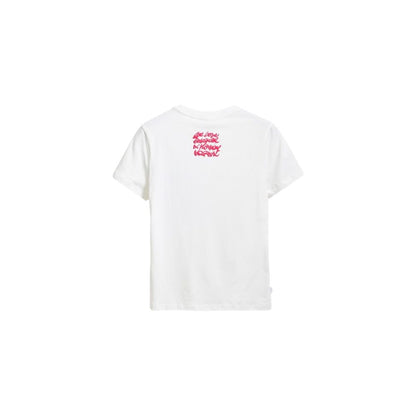 Desigual White Cotton T-Shirt