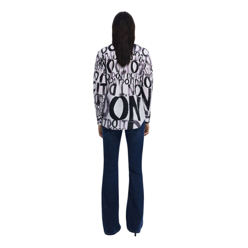 Desigual Black Cotton Blouse