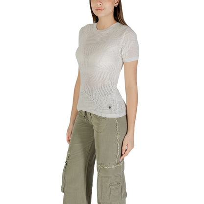 Desigual White Viscose T-Shirt